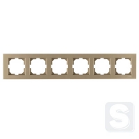 Рамка на 6 постів горизверт. монтаж Arvia Electric KAREN Титан (20 05 2000 026)